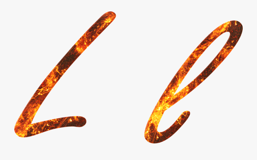 L Letter Png Image File - Fire Letter L Png, Transparent Clipart