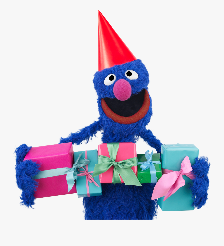 Sesame Street Characters Birthday - Grover Muppet Happy Birthday, Transparent Clipart