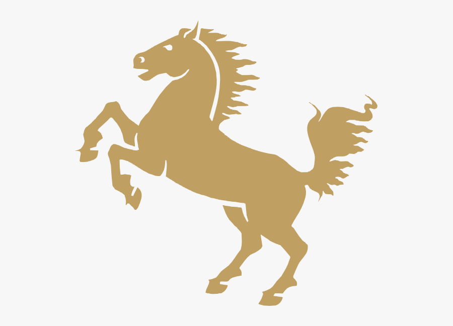 Gold Horse Logo Transparent, Transparent Clipart