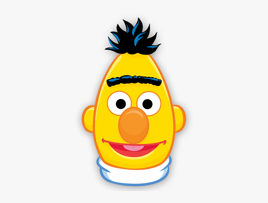 Cartoon Bert Sesame Street, Transparent Clipart