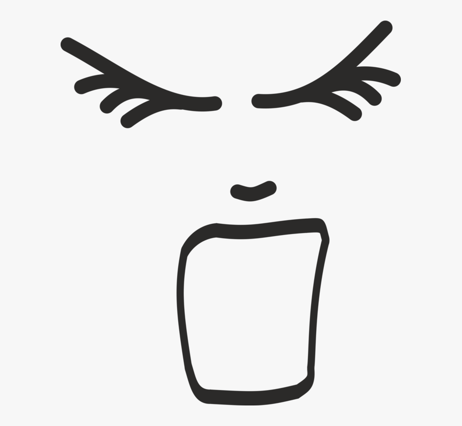 Angle,monochrome Photography,text - Screaming Face Clipart, Transparent Clipart