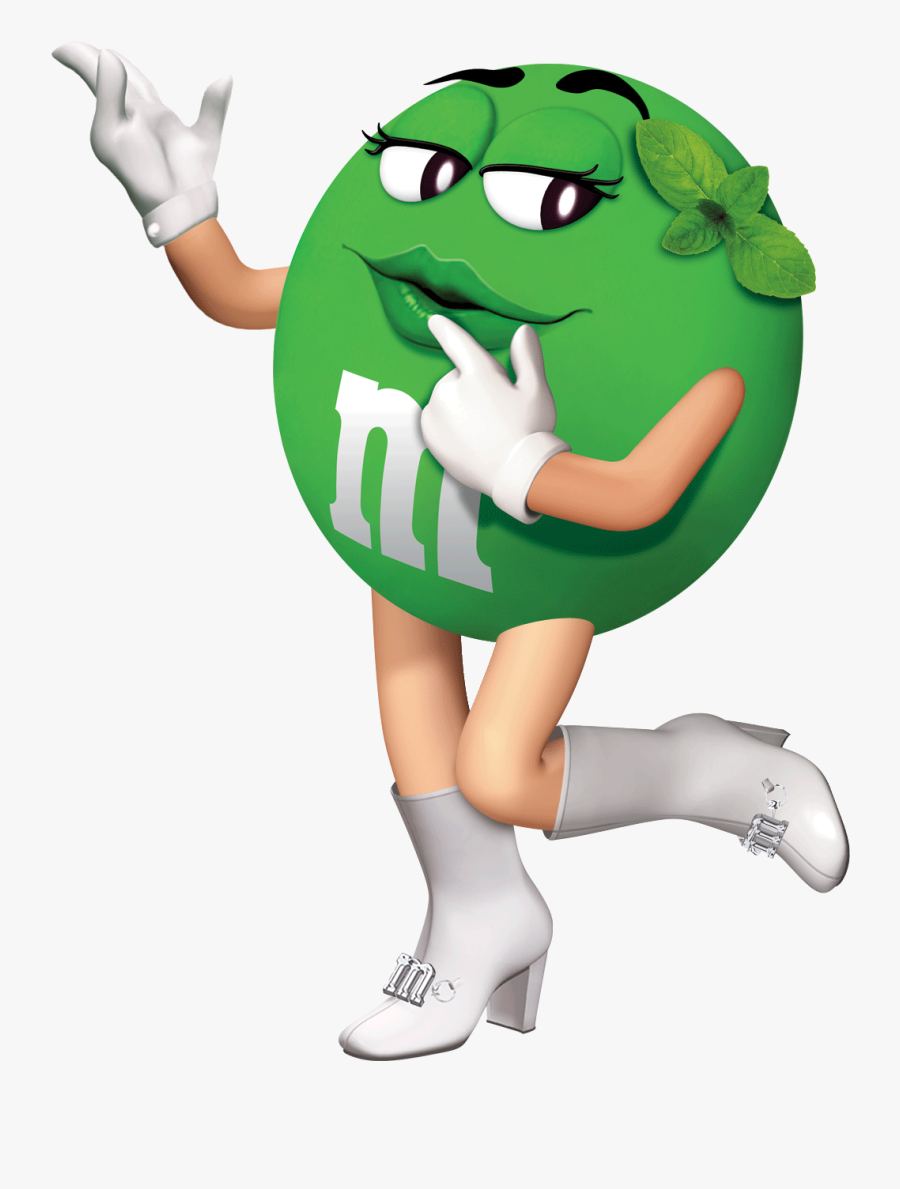 Transparent Personification Clipart - M&m Green, Transparent Clipart