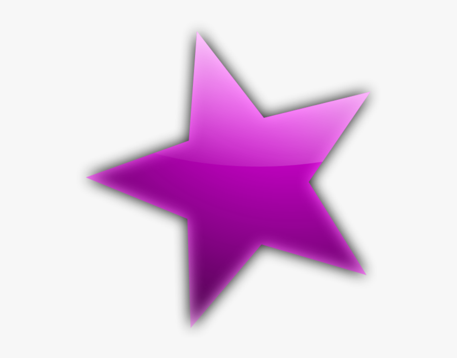 Purple Star Flower Clipart - Purple Star Png, Transparent Clipart