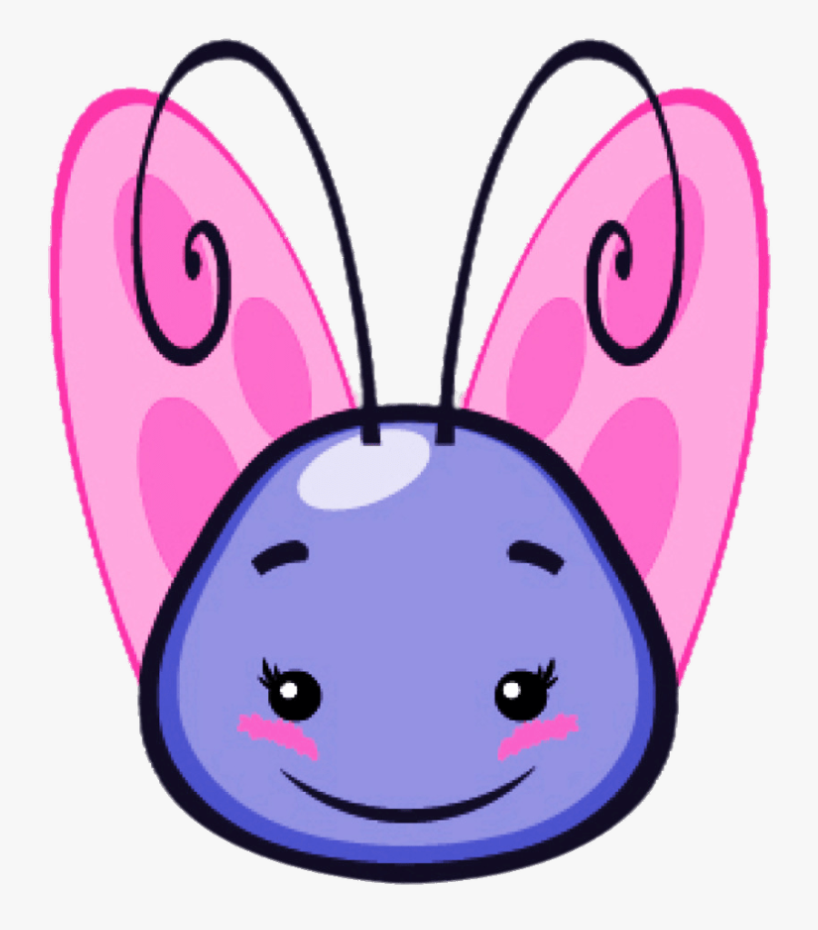 Lil Butterfly Head - Desenho Borboletinha Galinha Pintadinha Png, Transparent Clipart