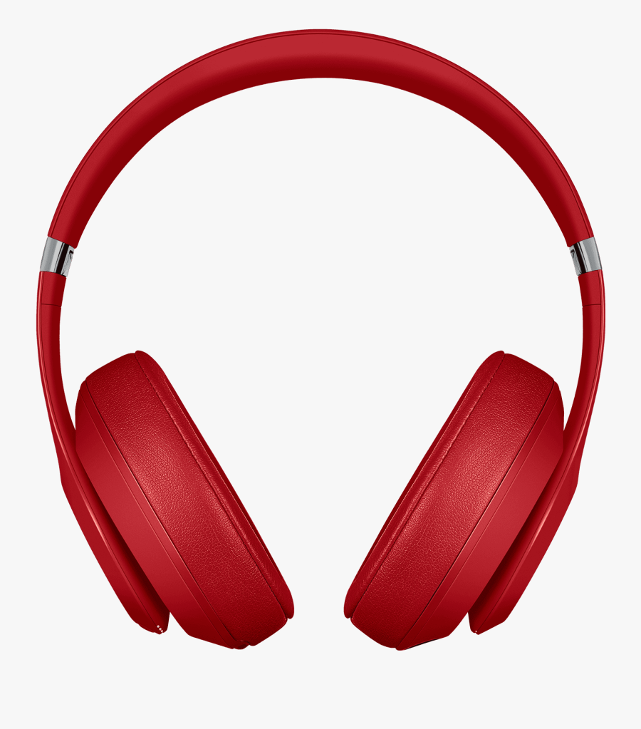 Earphones Red - Black Beats Headphones Wireless, Transparent Clipart