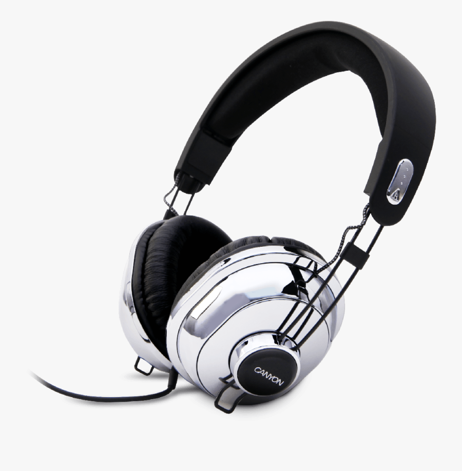 Silver Headphones - Earphone Transparent Background, Transparent Clipart