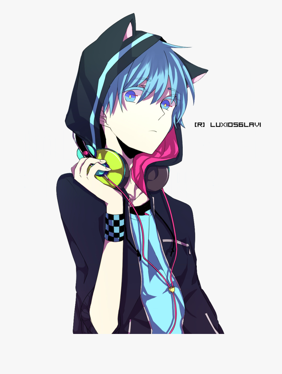 Clip Art Cat Hood And Pinterest - Cute Anime Boy Gamer, Transparent Clipart