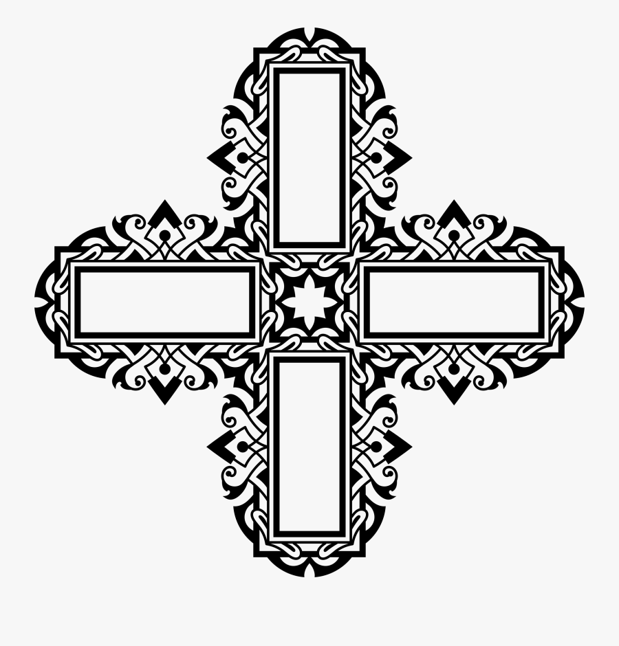 Clipart Cross Ornamental - Christian Cross, Transparent Clipart