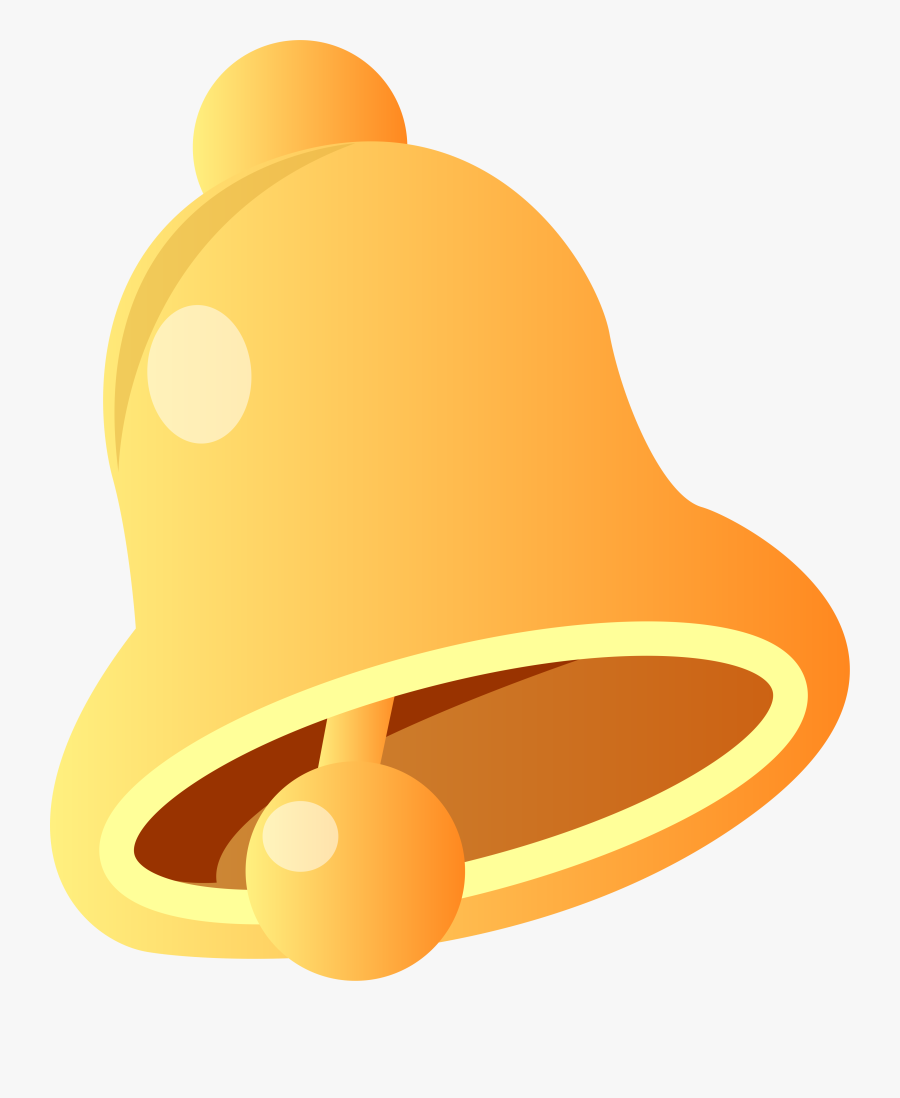 Yellow,clip Accessory,illustration - Cartoon Bell Png, Transparent Clipart