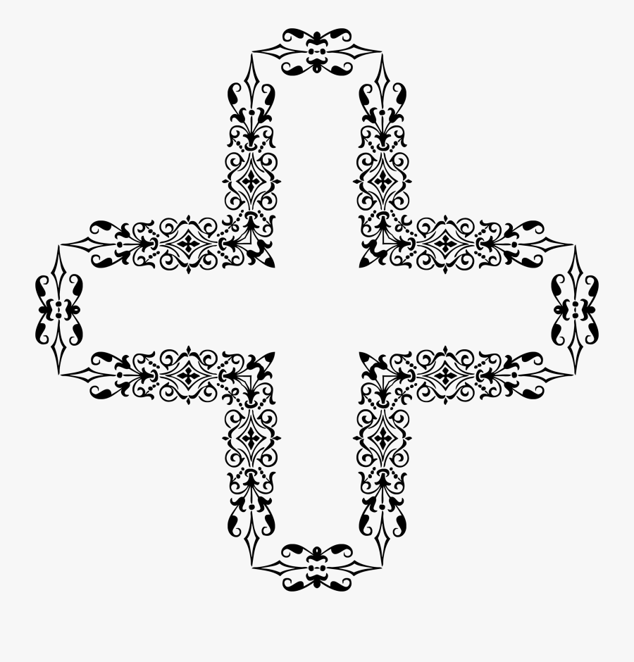 Clipart Cross Ornamental - Hickory Grove Baptist Church Logo, Transparent Clipart