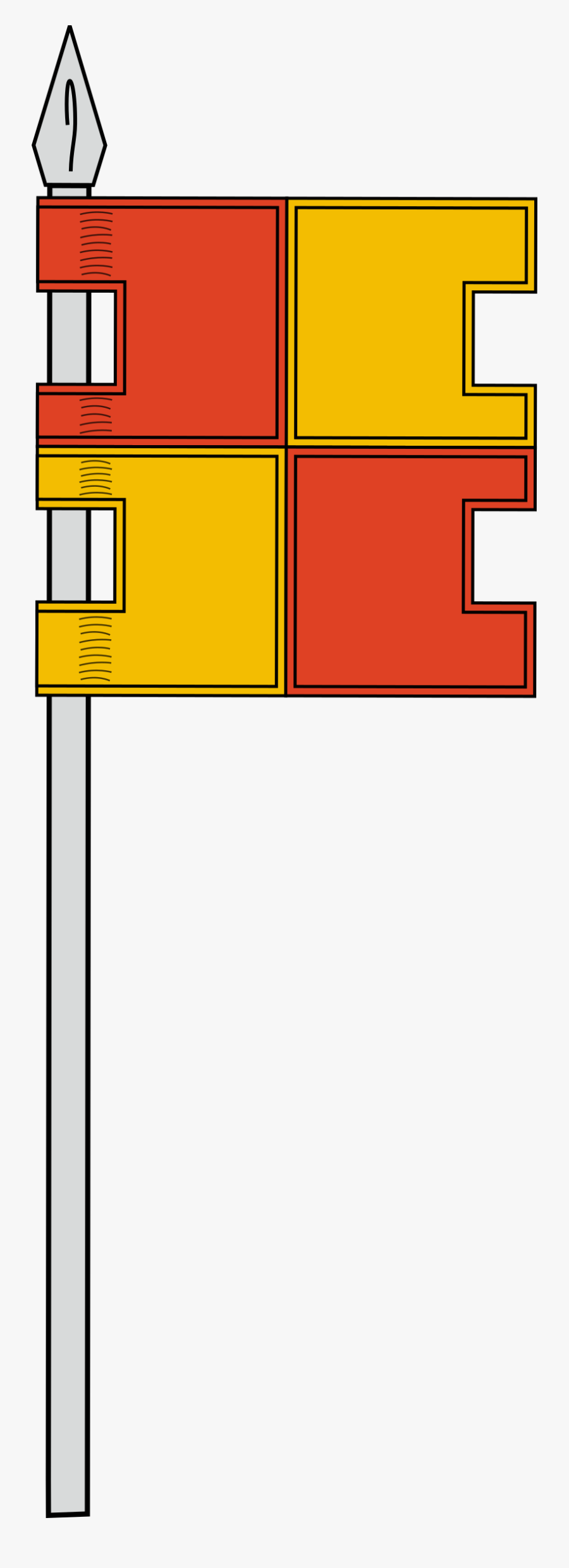 Flag And Pole Clip Arts, Transparent Clipart