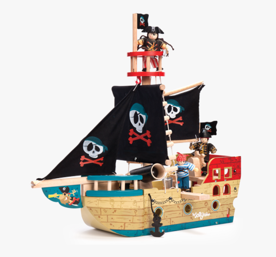 Tugboat - Jolly Pirate Ship Le Toy Van, Transparent Clipart