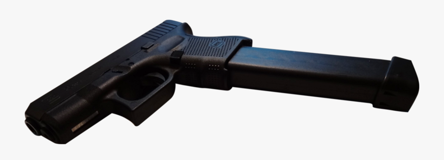 100 Clip Extendo - Glock With Extendo Transparent, Transparent Clipart
