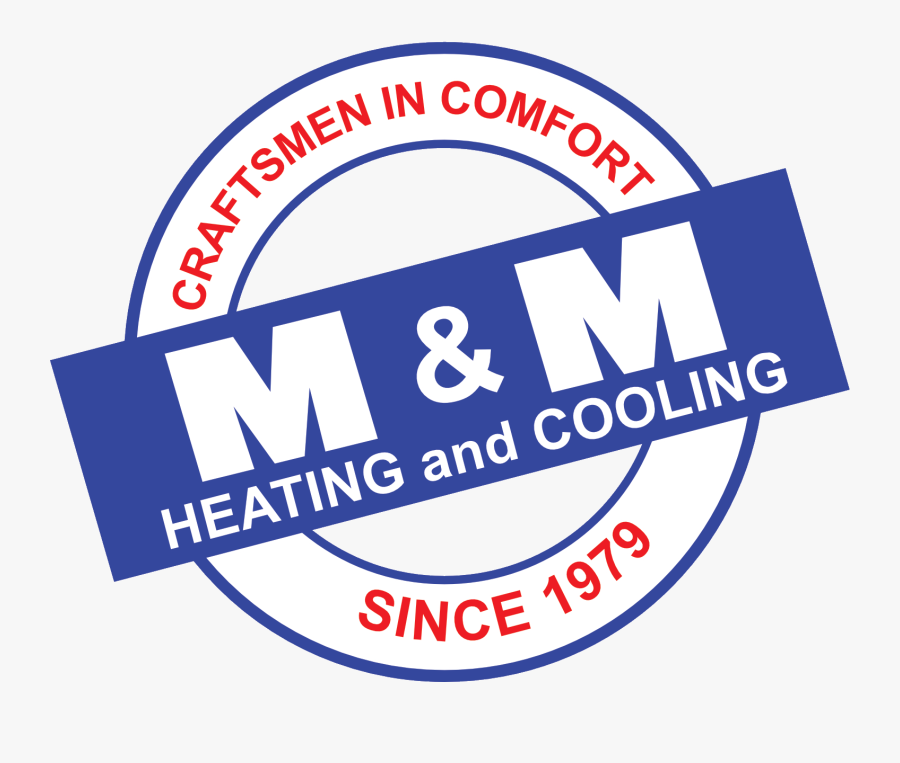 M & M Heating And Cooling Logo - Circle, Transparent Clipart