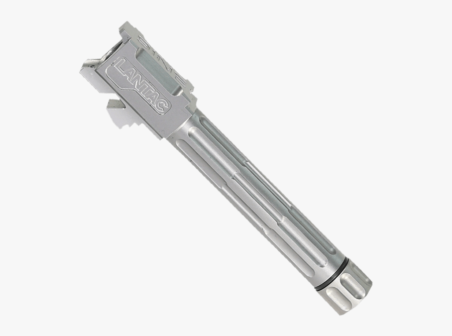 Picture Of Lantac 9ine Glock 19 Fluted Threaded Barrel - Glock 19 Threaded Barrel Stainless, Transparent Clipart