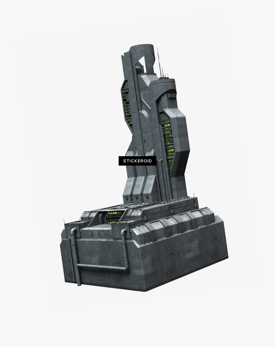 Gun Clipart Sci Fi - Sci Fi Building Png, Transparent Clipart