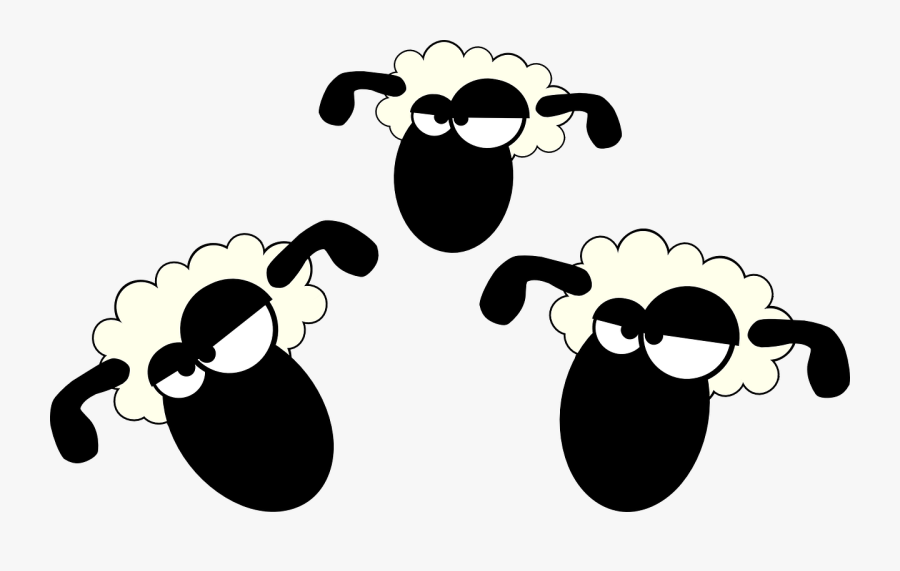 Cartoon Sheep Transparent Background, Transparent Clipart