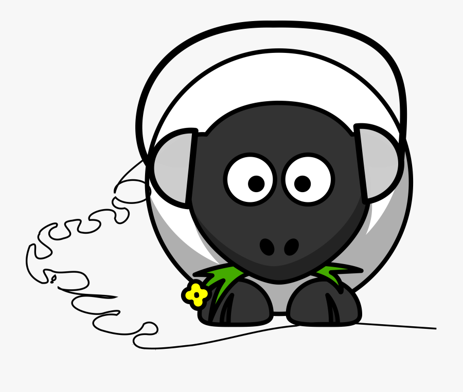 Transparent Listening To Music Clipart - Cartoon Sheep, Transparent Clipart