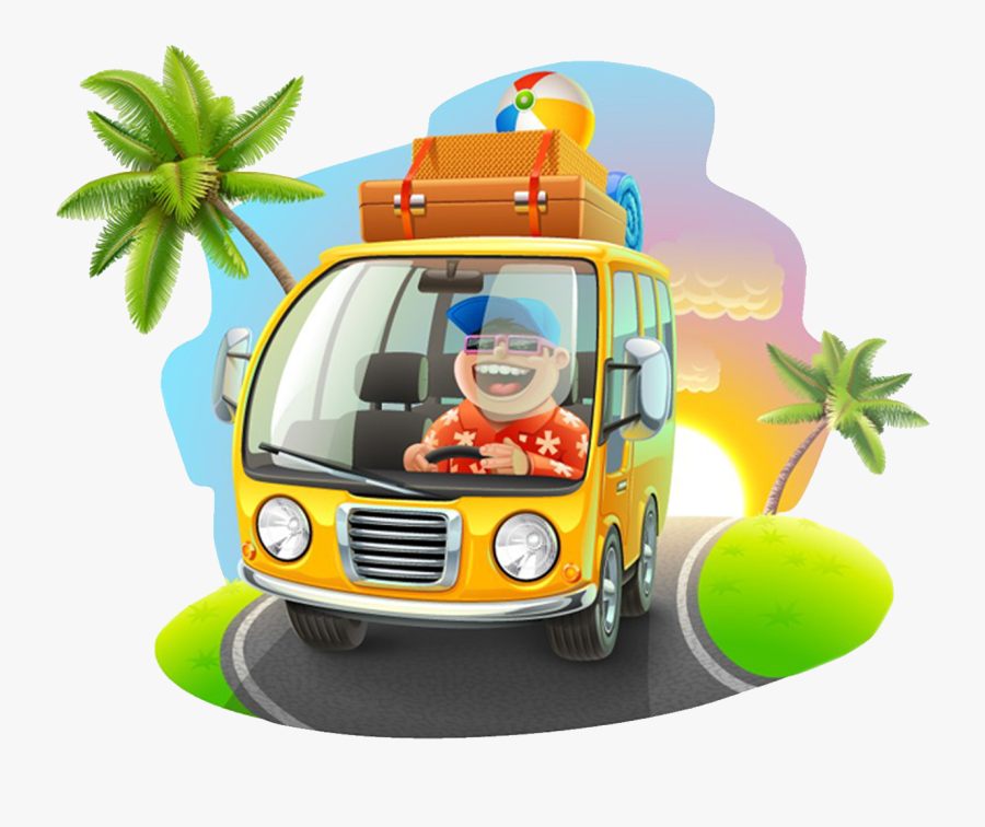 Transparent Tours Clipart - Travel Bus Vector Png, Transparent Clipart
