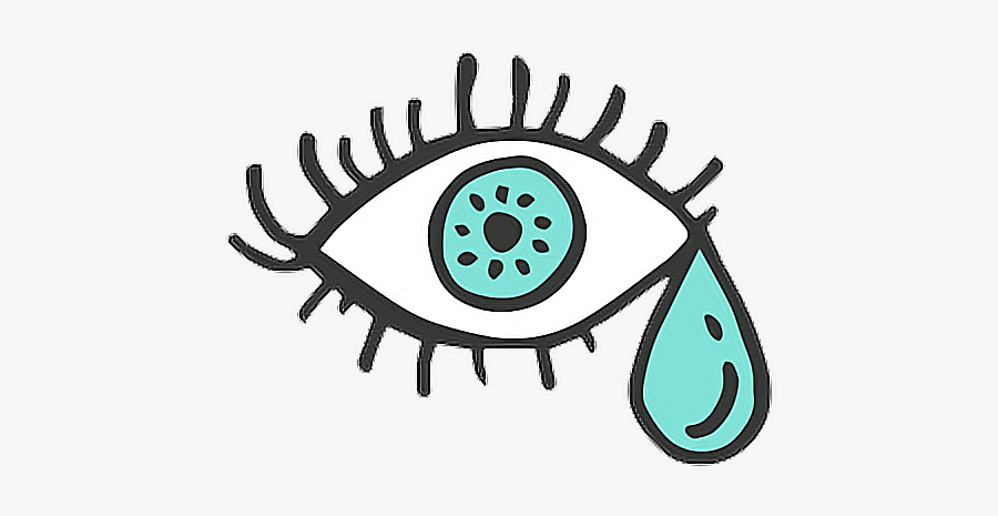 #eyes #eyecry #sad #girl #tumblr - Oval Mirror, Transparent Clipart