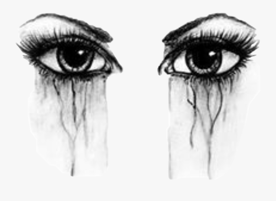 Transparent Eye Drawing Png - Sketch Sad Eye, Transparent Clipart