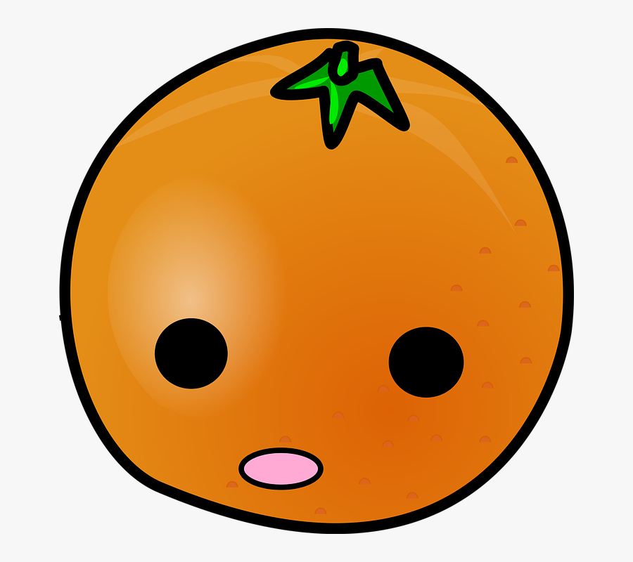 Oranges, Fruit, Eyes, Food, Face, Orange, Mouth, Plant - Animated Orange Png, Transparent Clipart