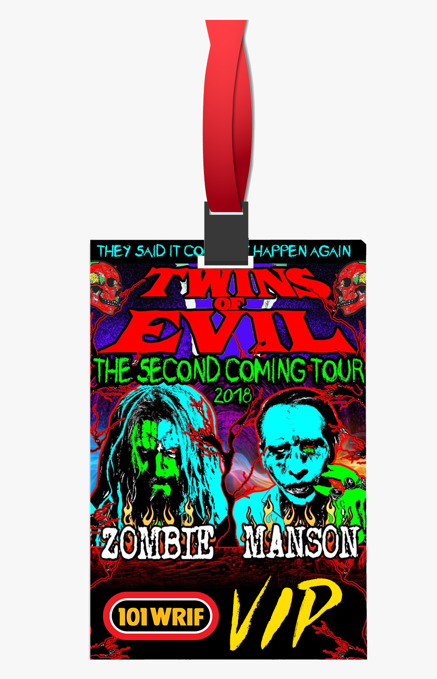 Rob Zombie Marilyn Manson 2018 Tour Clipart , Png Download - Twins Of Evil Tour 2019, Transparent Clipart