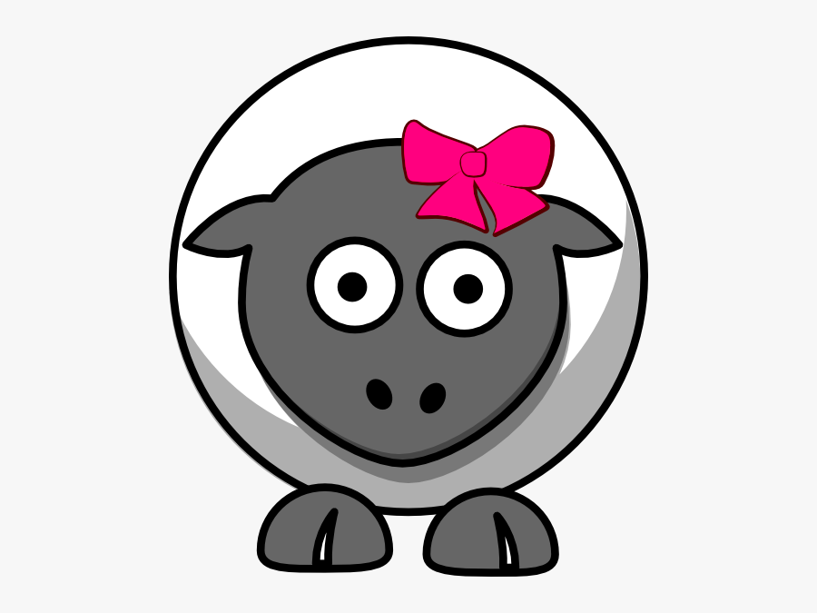 Sheep Cartoon Clip Art - Cartoon Clipart Sheep Pink, Transparent Clipart