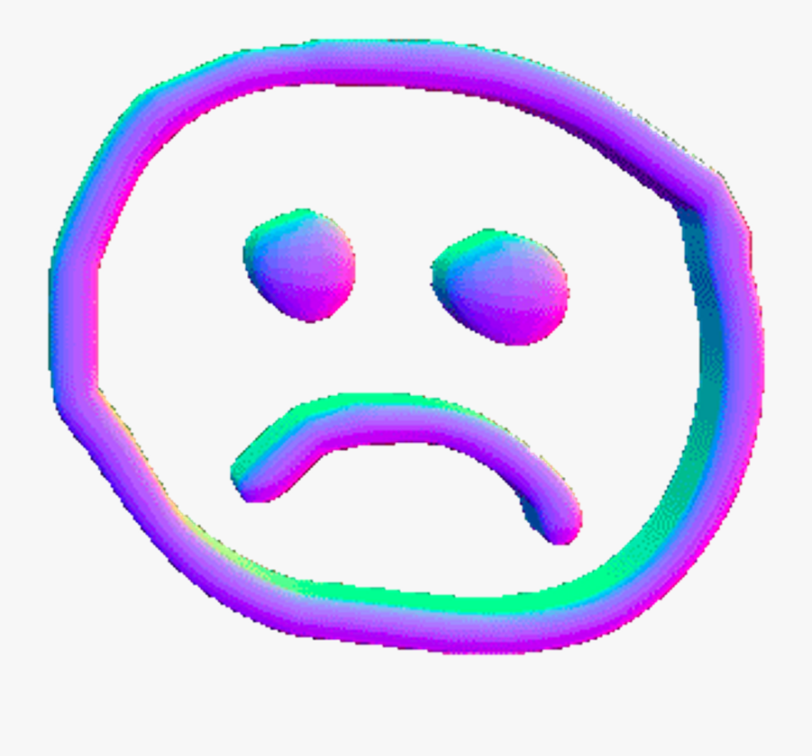 Aesthetic Sad Face Clipart , Png Download - Aesthetic Sad Face Transparent, Transparent Clipart