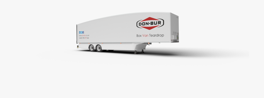 Aerodynamic Box Van Teardrop Trailer Open - Travel Trailer, Transparent Clipart