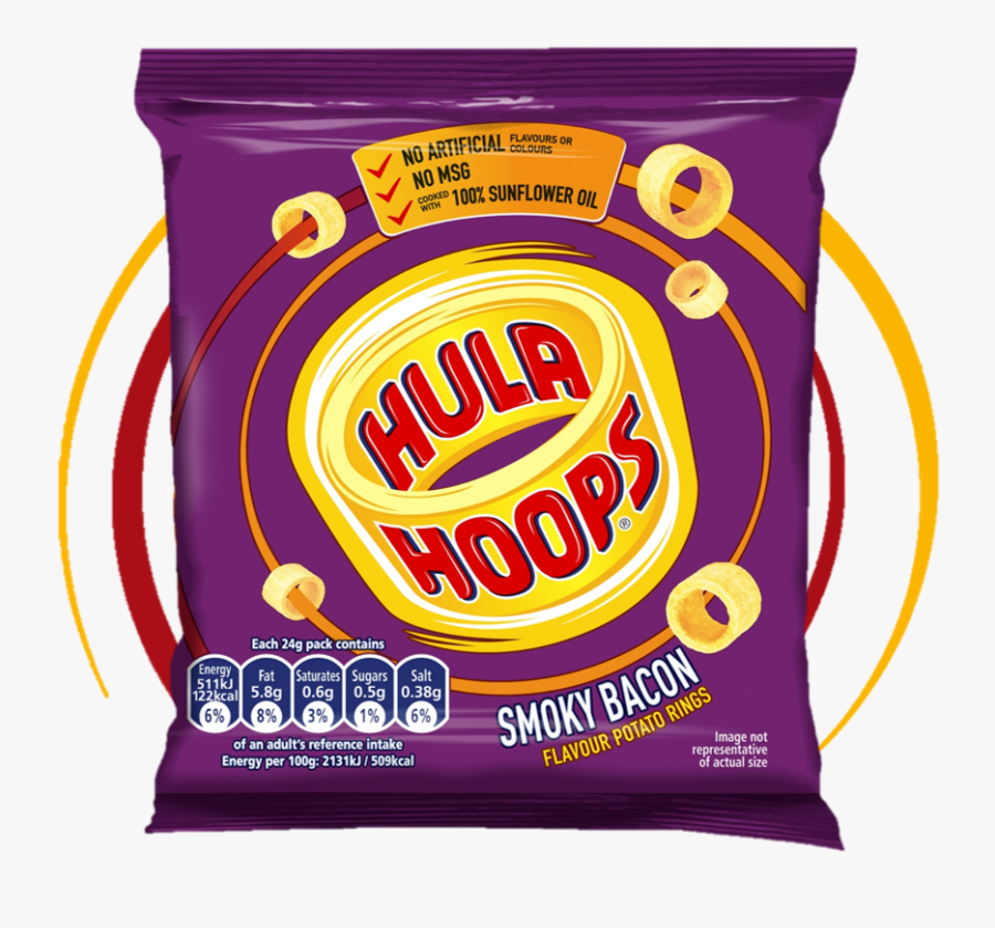 The Flavour Of Sizzling Smoky Bacon Flavour In Crunchy - Hula Hoops Flavours, Transparent Clipart