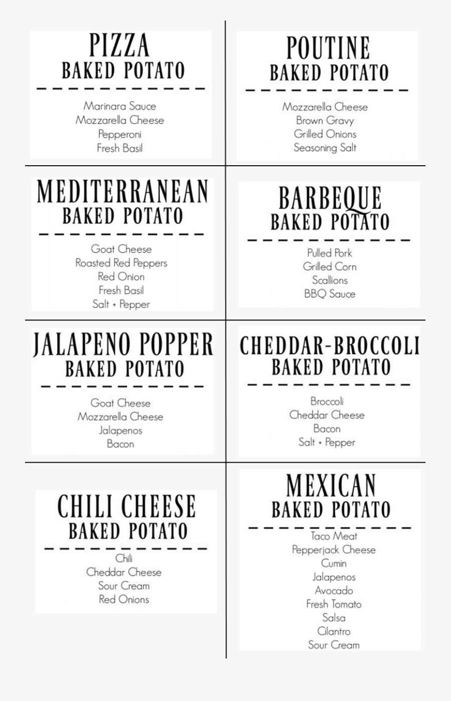 Baked Potatoes - Poster - Poster, Transparent Clipart