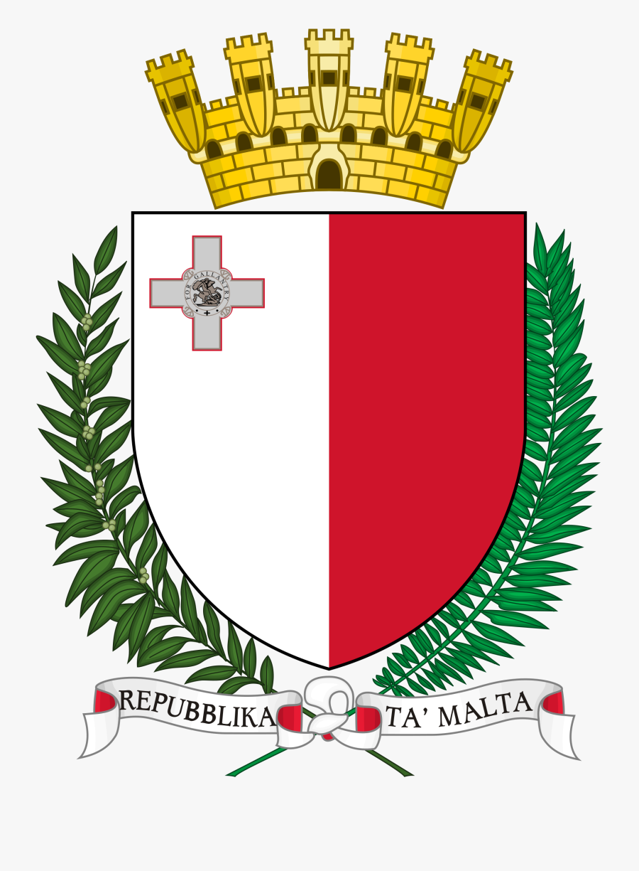 Coat Of Arms Of Malta - Malta Coat Of Arms, Transparent Clipart