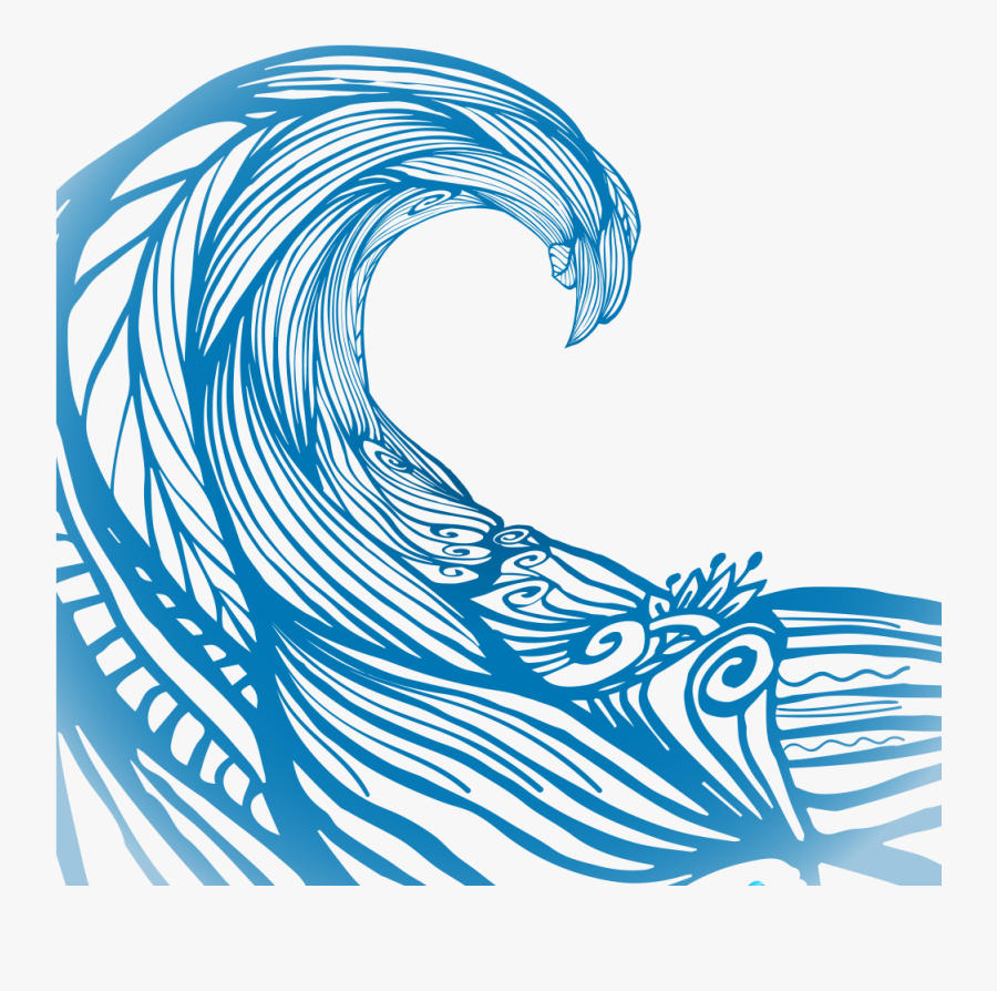 Wave Vector Euclidean Vector Royalty-free - Royalty Free Wave Png, Transparent Clipart