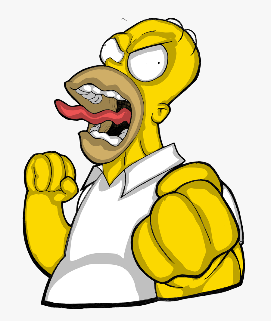 Homer Simpson Bart Simpson Anger - Erick Cartman Homer Simpson, Transparent Clipart