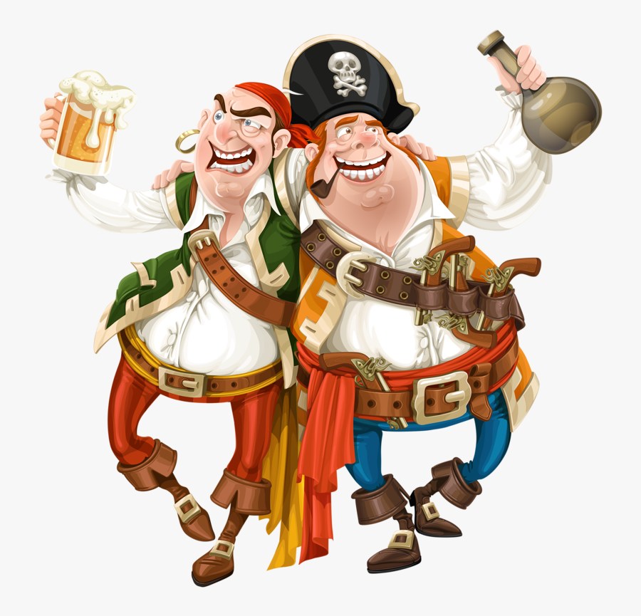 Pirates Profession Character Illustration Fiction Cartoon - Piratas Ron, Transparent Clipart