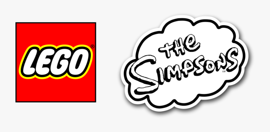 The Banner Used At The Top Of Boxes - Simpsons Logo Black And White, Transparent Clipart