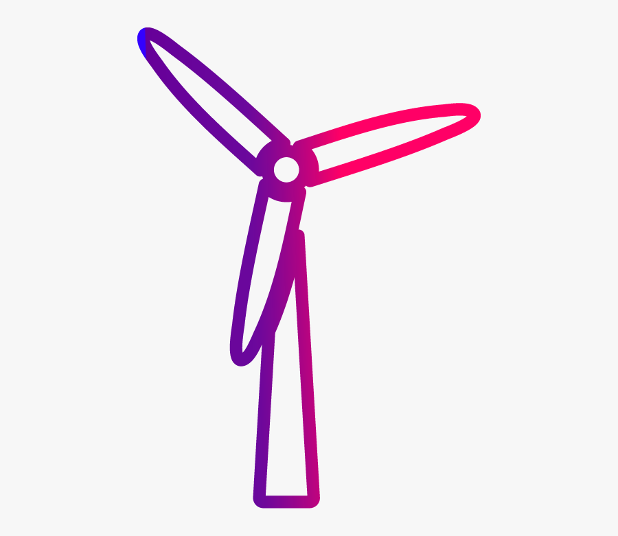 Wind Turbine Outline Clipart, Transparent Clipart