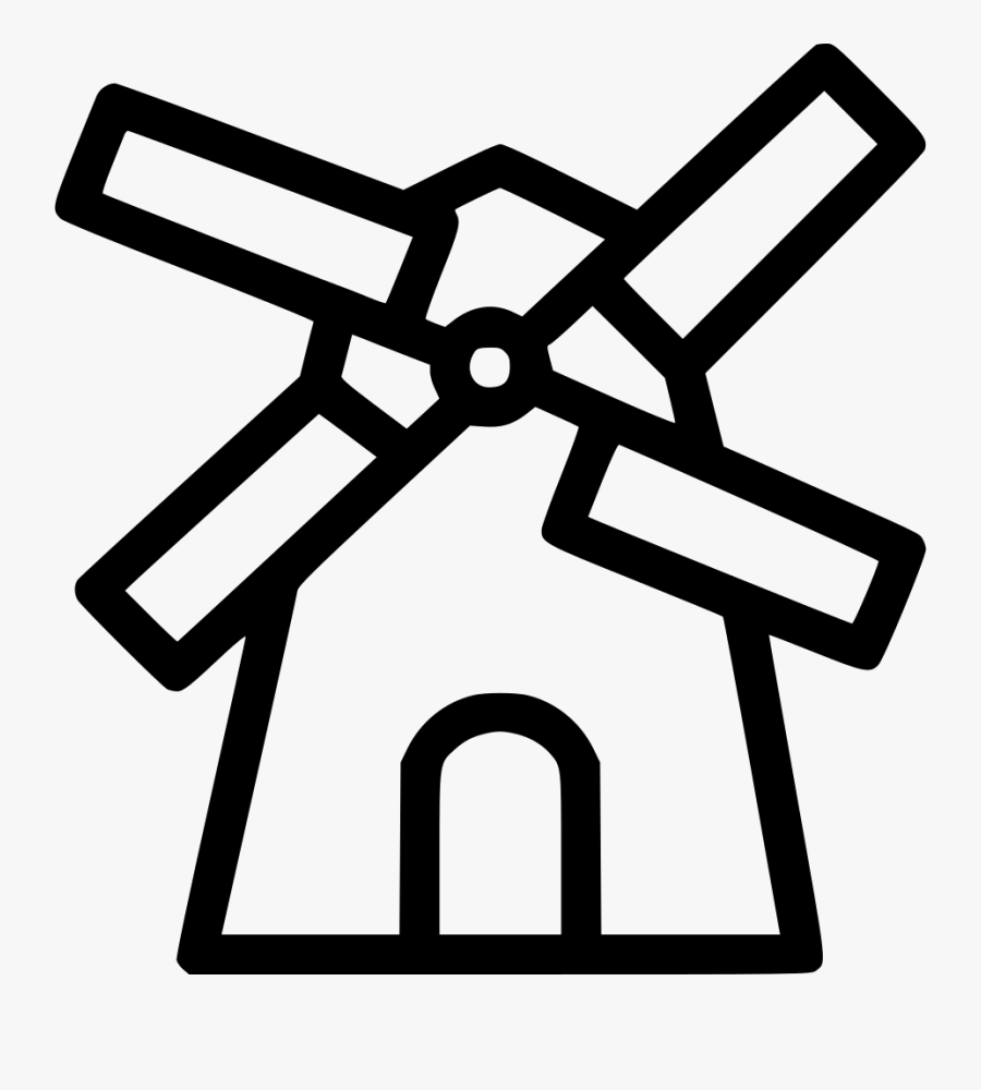 Windmill Mill Wind Power Energy Turbine Plant, Transparent Clipart