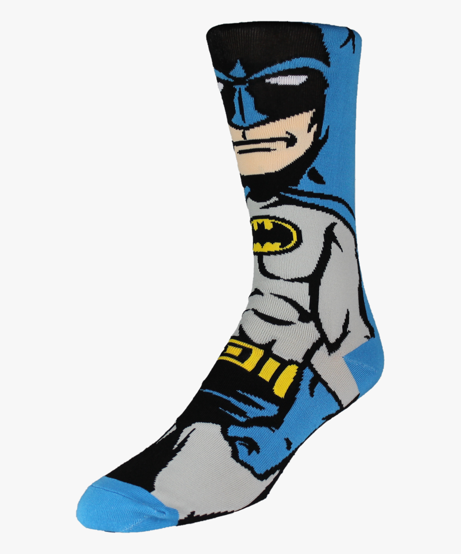 Batman Comic Socks Left E0a66d4c Ce9d 4619 9664 0190aab98241 - Batman Socks, Transparent Clipart