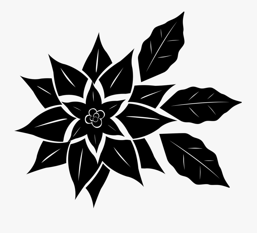 Transparent Christmas Flower Png - Flor De Noche Buena Png, Transparent Clipart