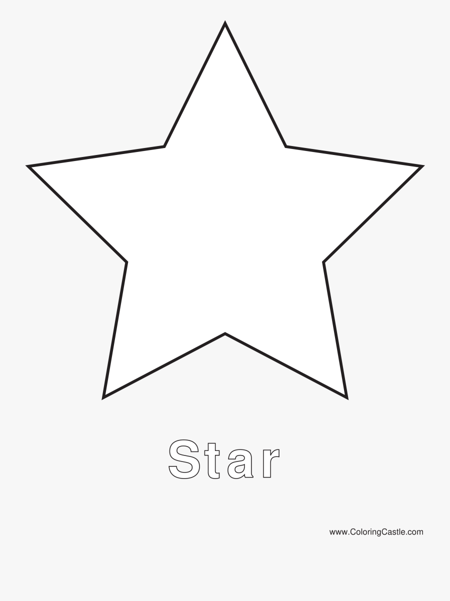 Christmas Shining Star Vector Free Download - Shapes Coloring Pages Star, Transparent Clipart