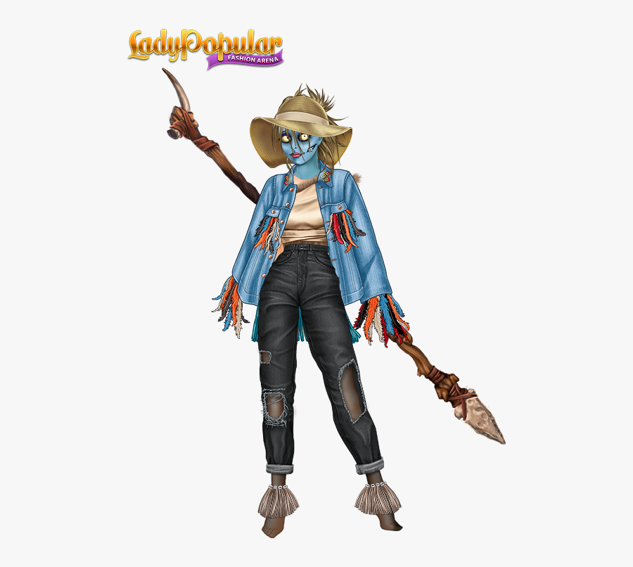 Halloween, Enchanted Scene - Lady Popular, Transparent Clipart