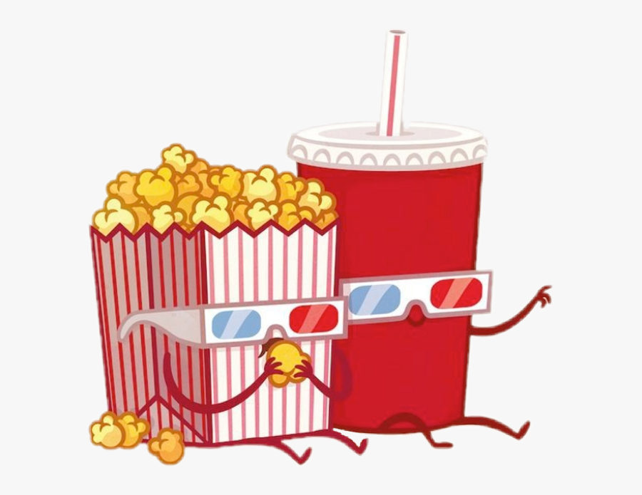 Cinema Time - Popcorn Und Cola Clipart, Transparent Clipart
