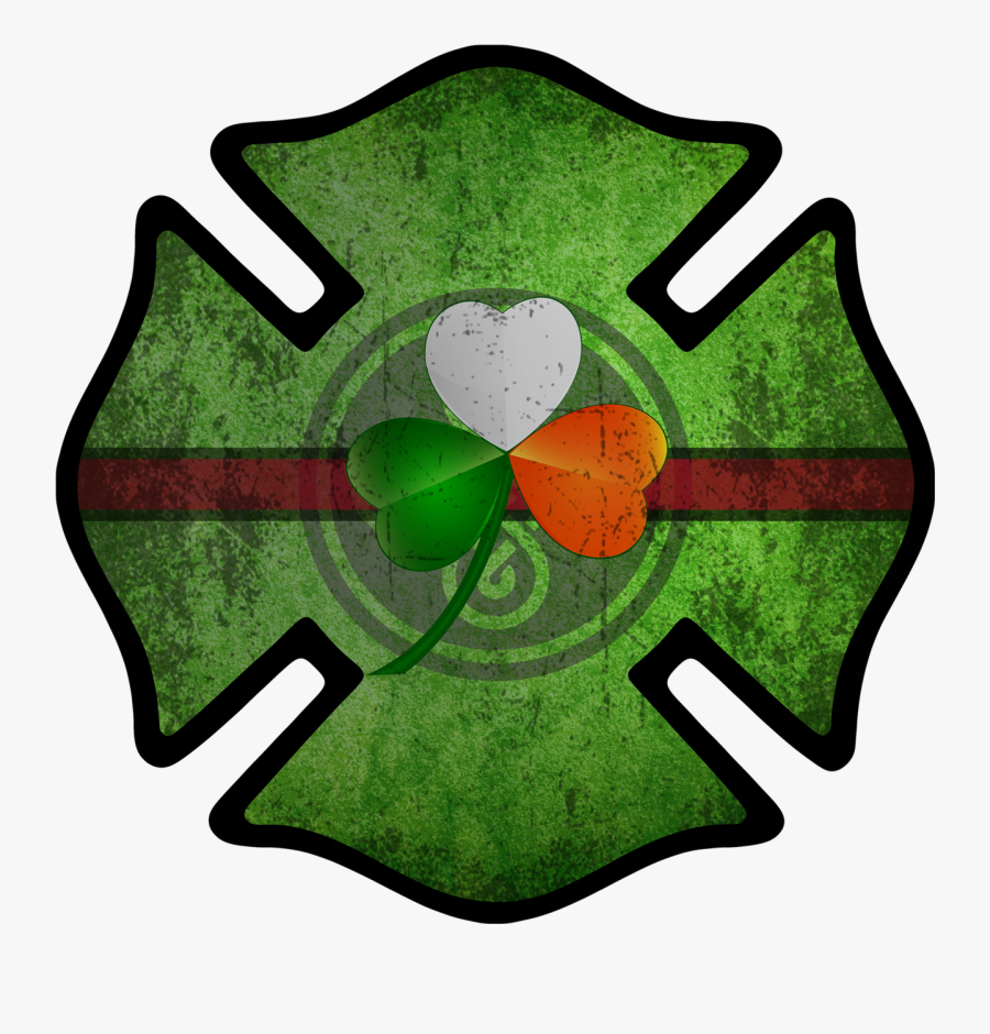 Firefighter Clipart Flag - Happy St Patricks Day Fire Department, Transparent Clipart