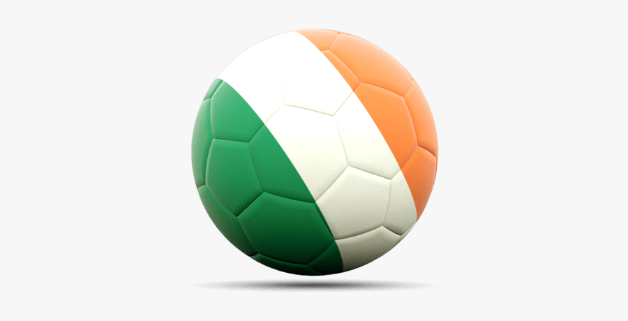 Irish Flag Ball - Irish Flag With Football, Transparent Clipart