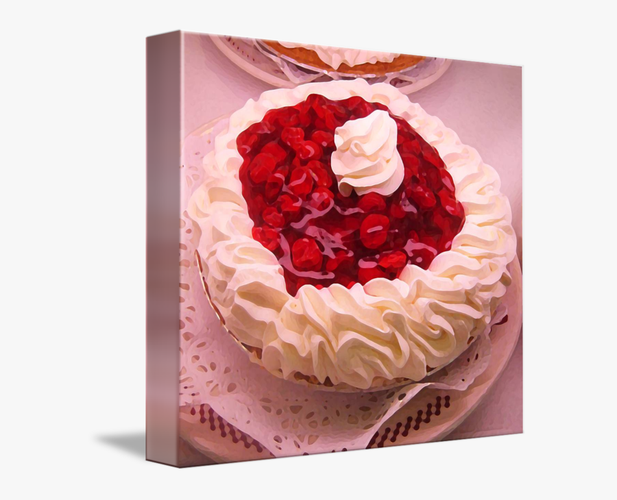 Whip Cream Pie Png - Cherry Pie With Whip Cream, Transparent Clipart