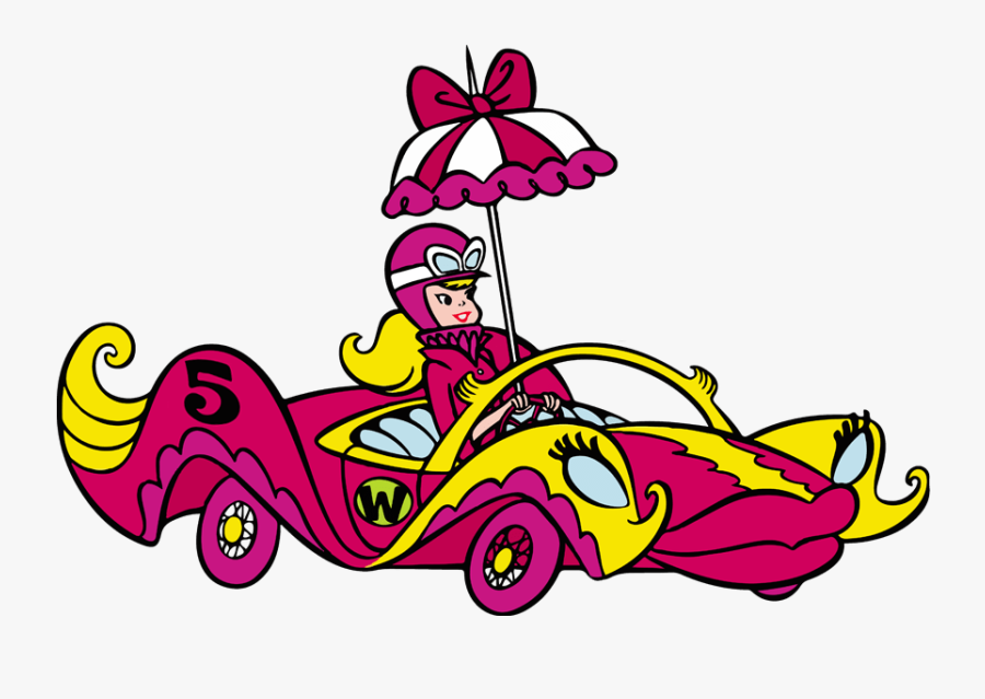 Wacky Races 1968 Penelope Pitstop Clipart , Png Download - Wacky Races Penelope Pitstop Car, Transparent Clipart