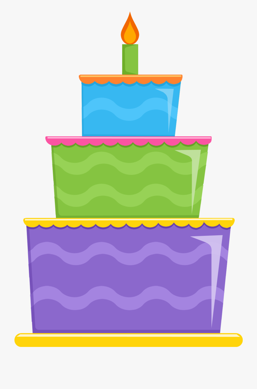 Birthday Cake, Transparent Clipart