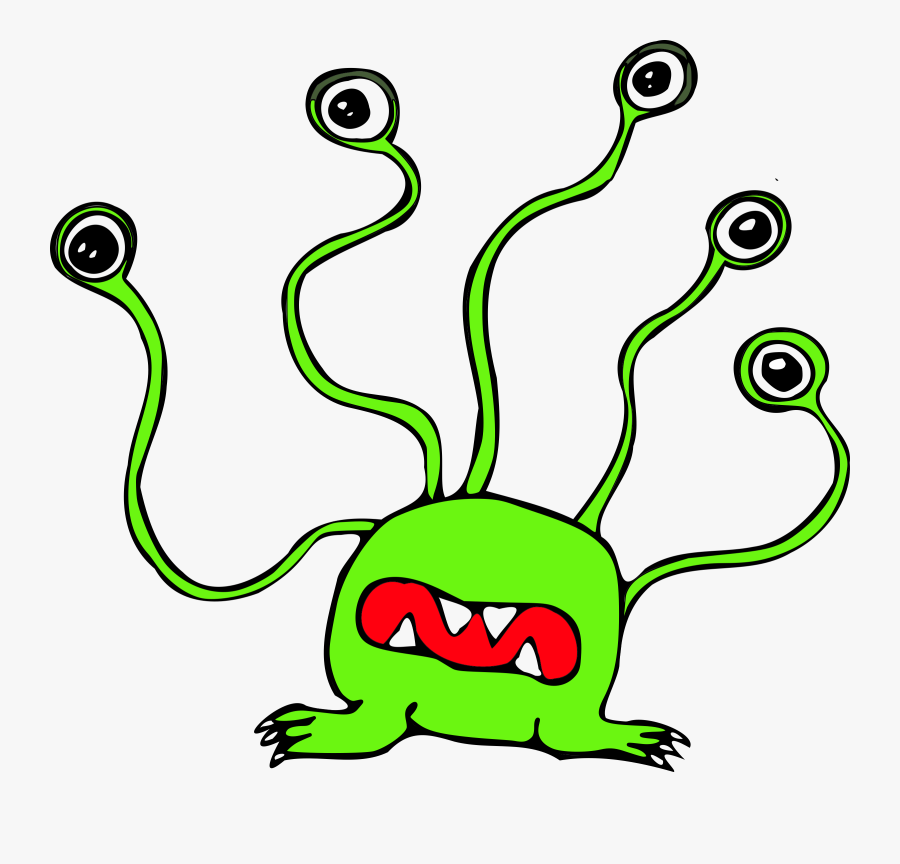 Alien With 5 Eyes Clipart - Alien With 5 Eyes, Transparent Clipart
